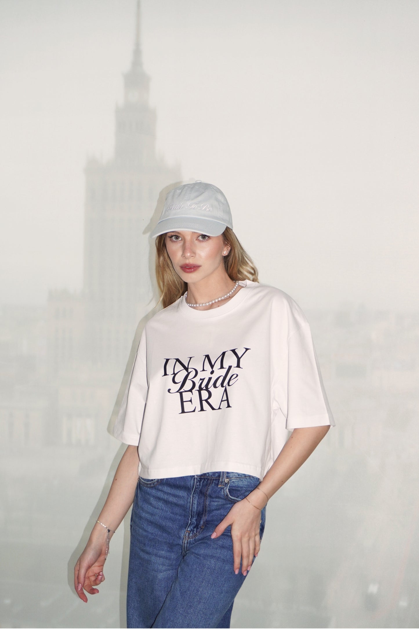 T-shirt crop top In My Bride Era