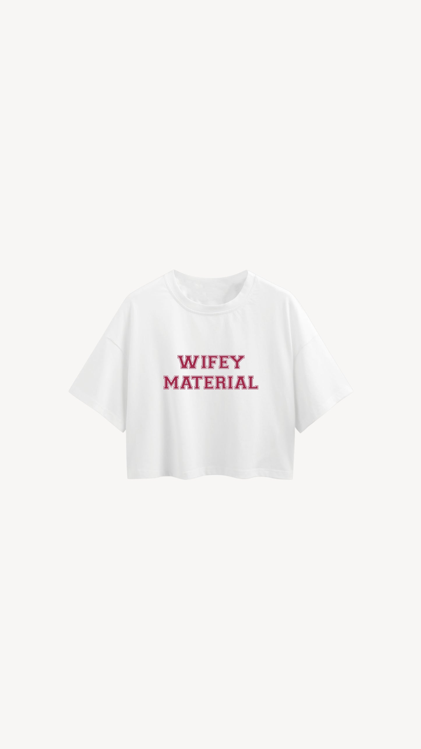 WIFEY MATERIAL crop top