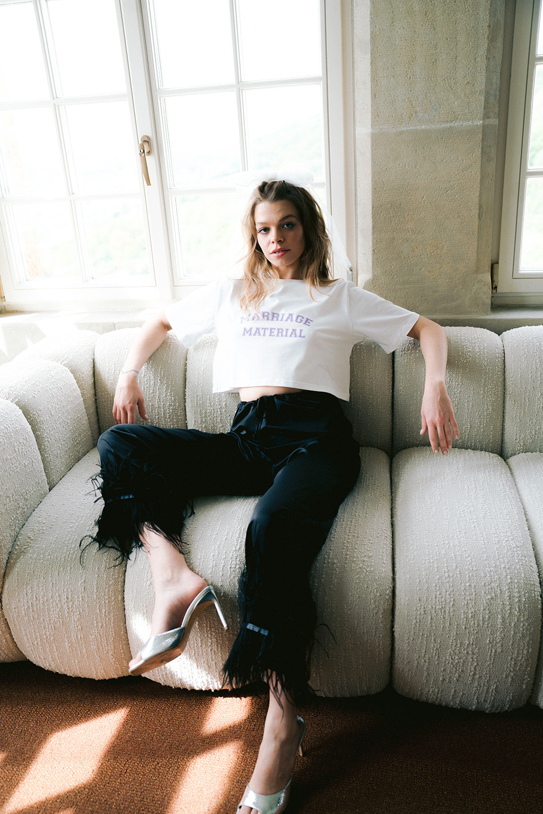 MARRIAGE MATERIAL crop top