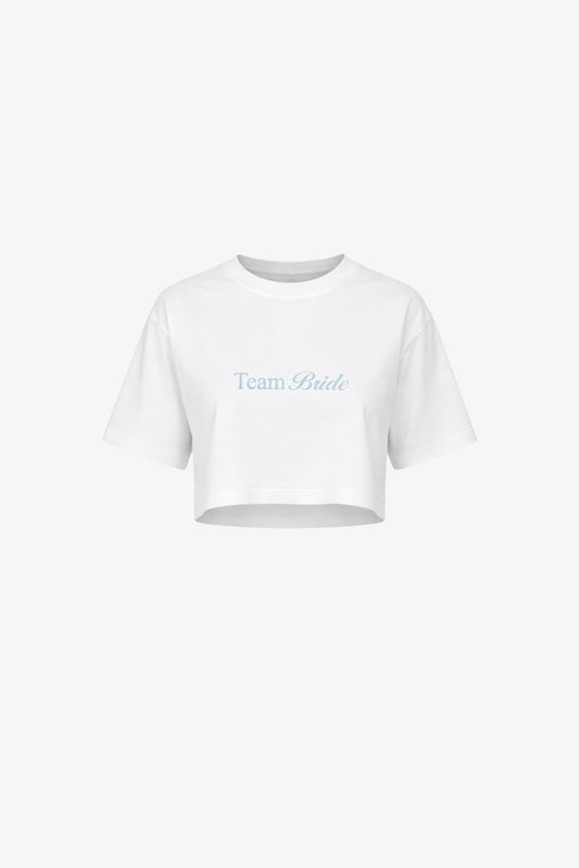 T-shirt crop top Team Bride