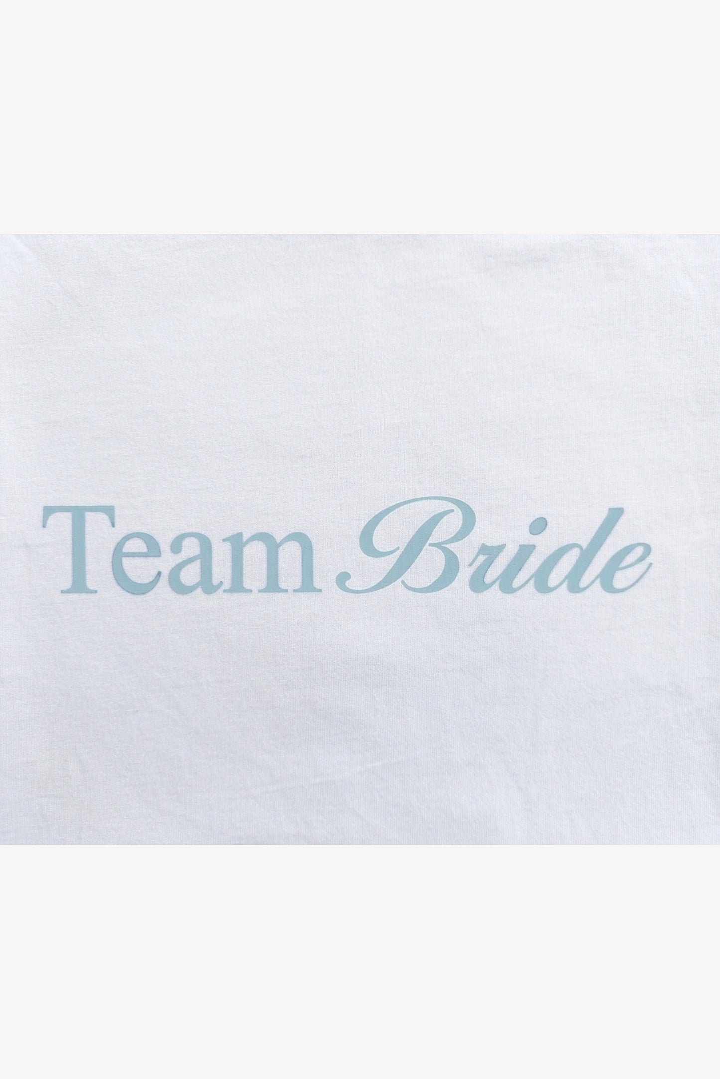 T-shirt crop top Team Bride