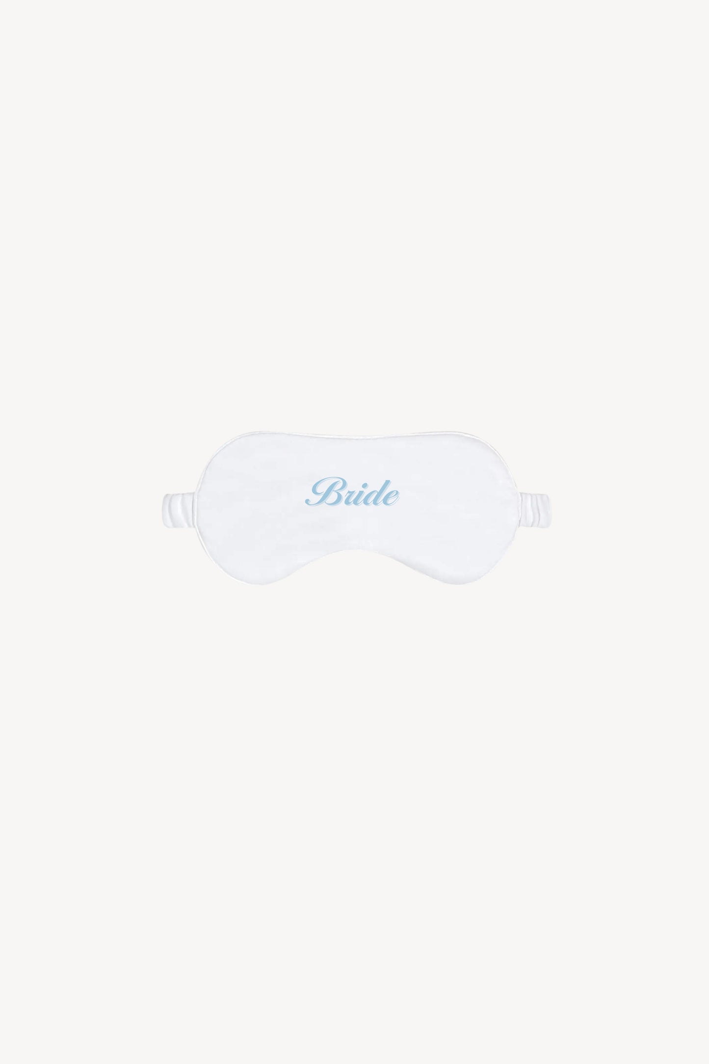 Sleep mask with BRIDE embroidery