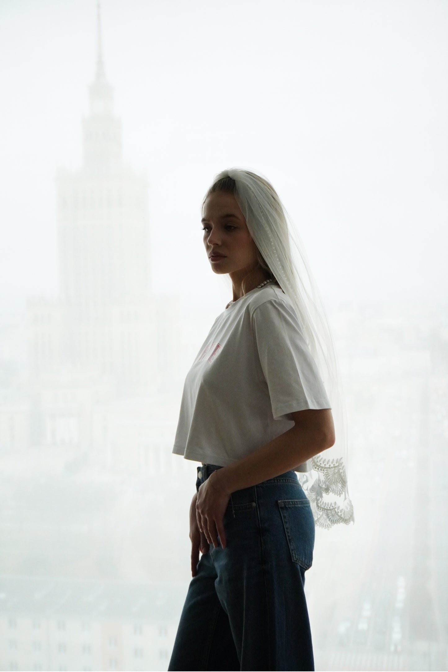 Krótki welon z haftem - It was always you