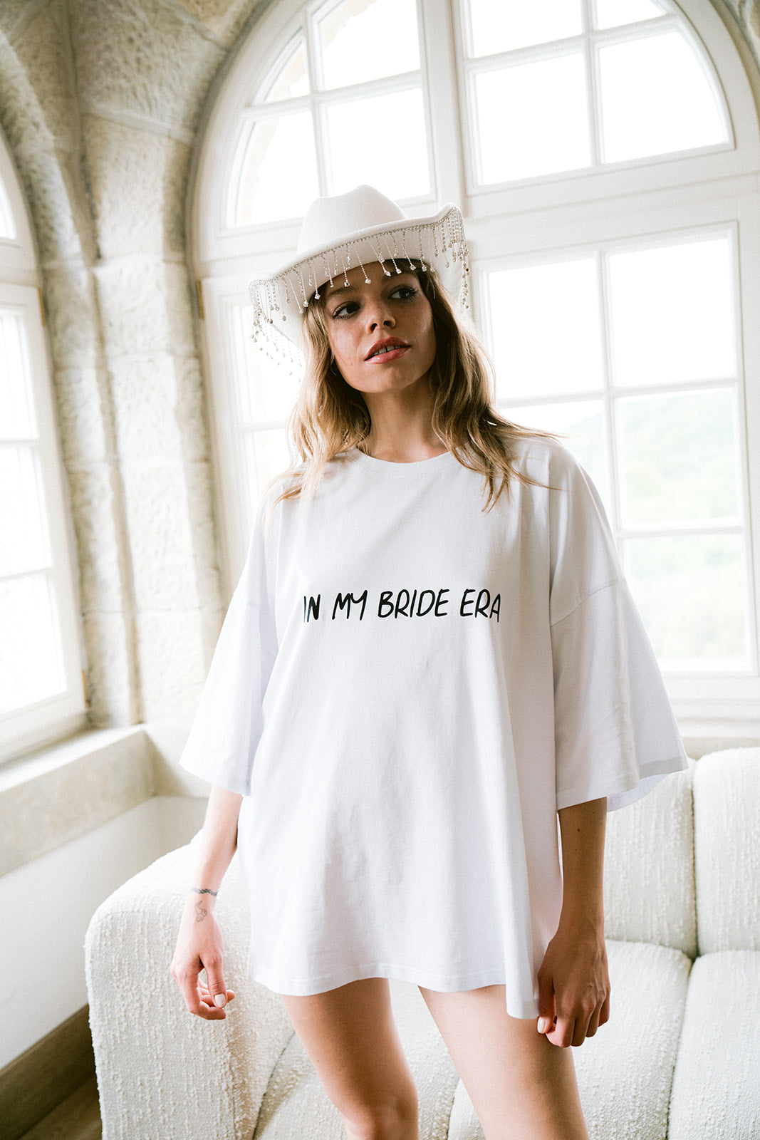 IN MY BRIDE ERA oversized boyfriend t-shirt